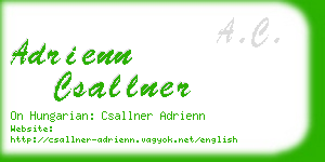 adrienn csallner business card